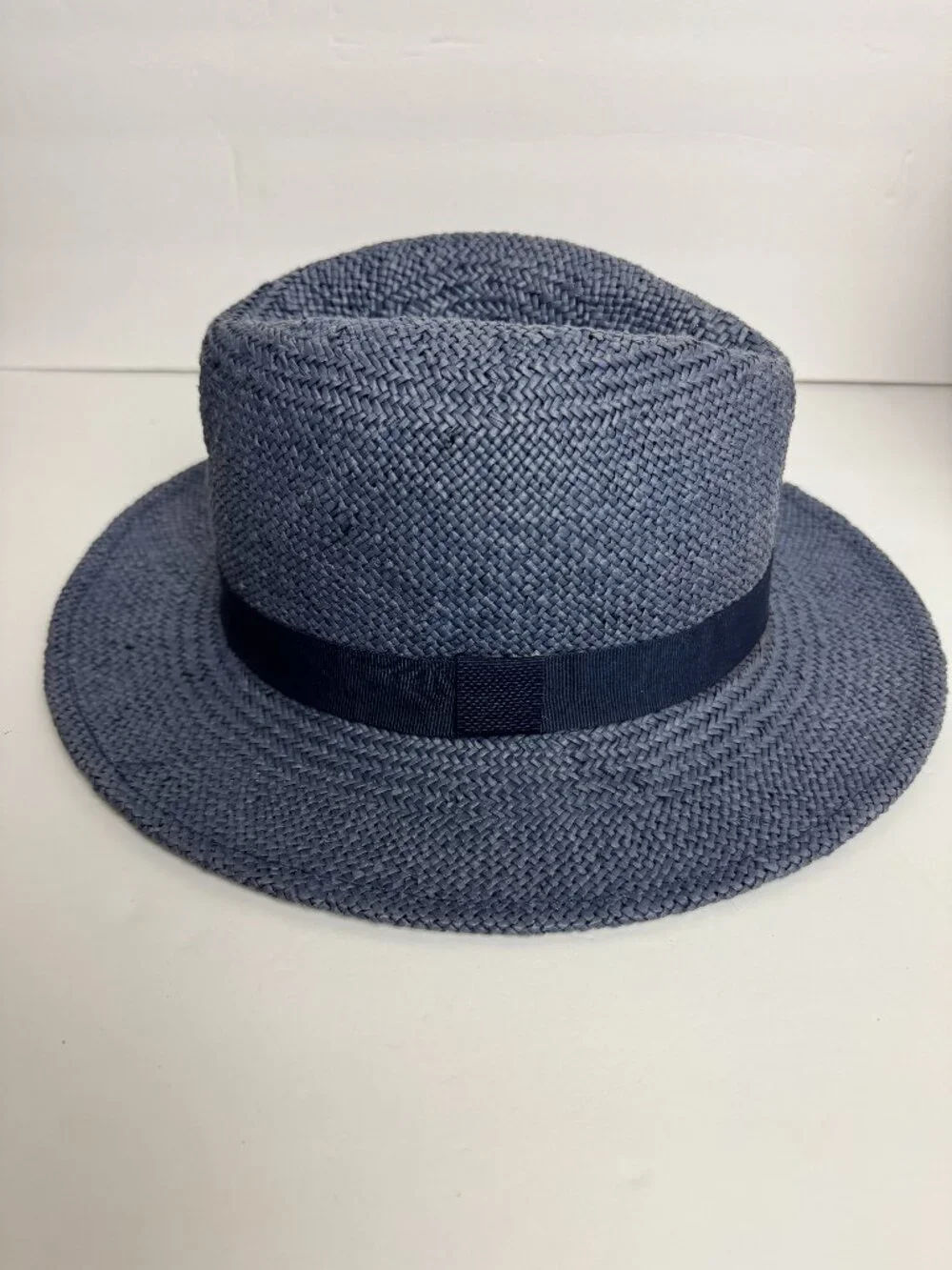 Blue Fedora Summer Hat Unisex  Size M/L